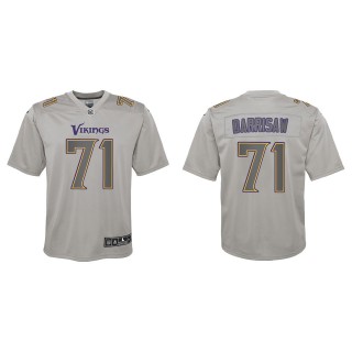 Christian Darrisaw Youth Minnesota Vikings Gray Atmosphere Game Jersey