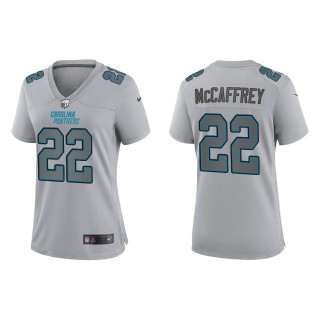 Christian McCaffrey Women's Carolina Panthers Gray Atmosphere Fashion Game Jersey