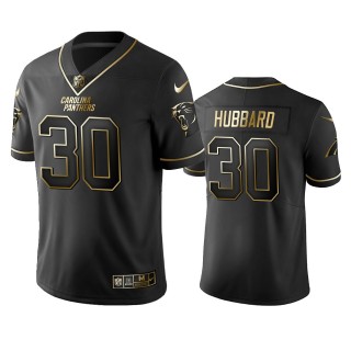 Chuba Hubbard Panthers Black Golden Edition Vapor Limited Jersey