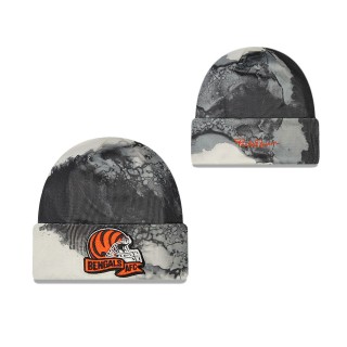 Men's Cincinnati Bengals Black 2022 Sideline Ink Dye Cuffed Knit Hat