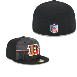 Men's Cincinnati Bengals Black 2023 NFL Training Camp 59FIFTY Fitted Hat