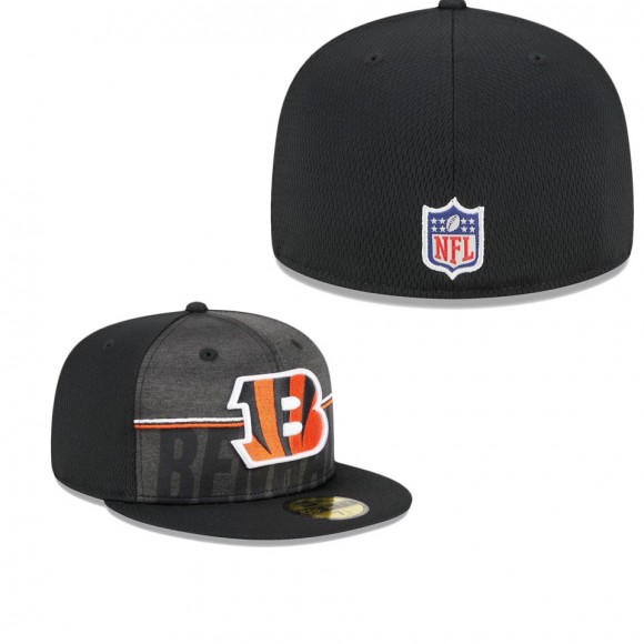 Men's Cincinnati Bengals Black 2023 NFL Training Camp 59FIFTY Fitted Hat