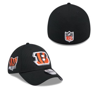 Cincinnati Bengals Black 2024 NFL Draft 39THIRTY Flex Hat
