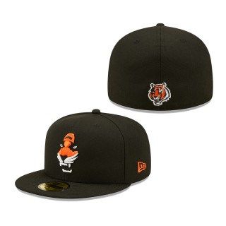 Men's Cincinnati Bengals New Era Black Elemental 59FIFTY Fitted Hat