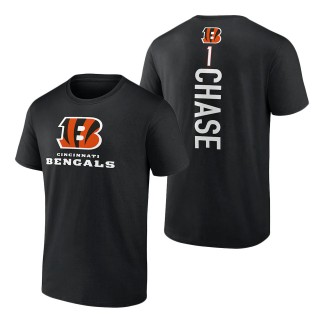 Men's Cincinnati Bengals Ja'Marr Chase Black Playmaker T-Shirt