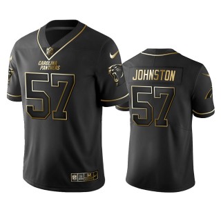 Panthers Clay Johnston Black Golden Edition Vapor Limited Jersey