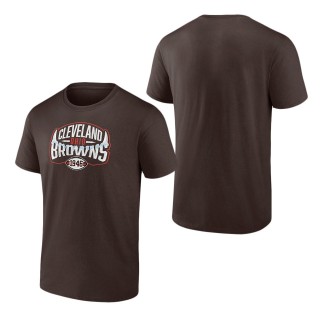 Men's Cleveland Browns Fanatics Branded Brown Open Receiver T-Shirt