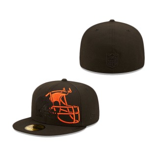 Cleveland Browns Logo Feature 59FIFTY Fitted Hat