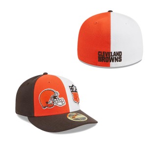 Cleveland Browns Orange Brown 2023 Sideline Low Profile 59FIFTY Fitted Hat
