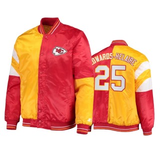 Chiefs Clyde Edwards-Helaire Red Yellow Split Jacket