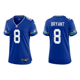Coby Bryant Women Seattle Seahawks Royal Throwback Game Jersey