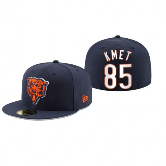 Chicago Bears Cole Kmet Navy Omaha 59FIFTY Fitted Hat