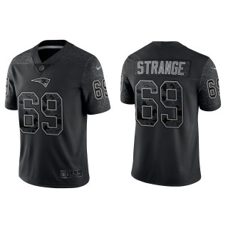 Cole Strange New England Patriots Black Reflective Limited Jersey