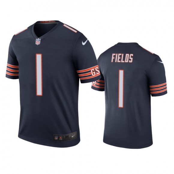 Chicago Bears Justin Fields Navy Color Rush Legend Jersey
