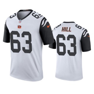 Cincinnati Bengals Trey Hill White Color Rush Legend Jersey