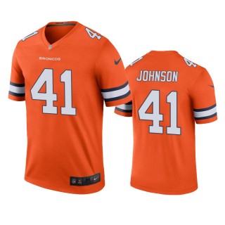 Denver Broncos Jamar Johnson Orange Color Rush Legend Jersey