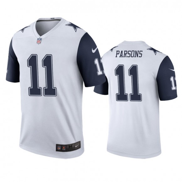 Dallas Cowboys Micah Parsons White Color Rush Legend Jersey