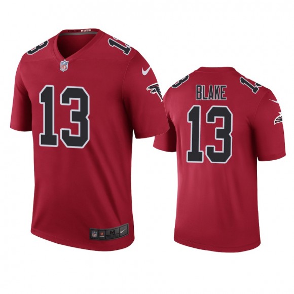 Atlanta Falcons Christian Blake Red Color Rush Legend Jersey