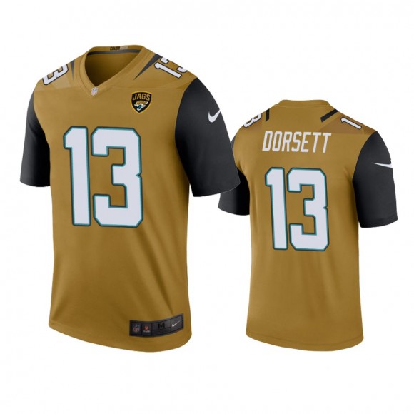 Jacksonville Jaguars Phillip Dorsett Bold Gold Color Rush Legend Jersey