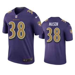 Baltimore Ravens Ben Mason Purple Color Rush Legend Jersey