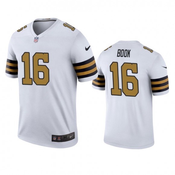 New Orleans Saints Ian Book White Color Rush Legend Jersey