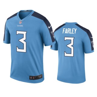 Tennessee Titans Caleb Farley Light Blue Color Rush Legend Jersey