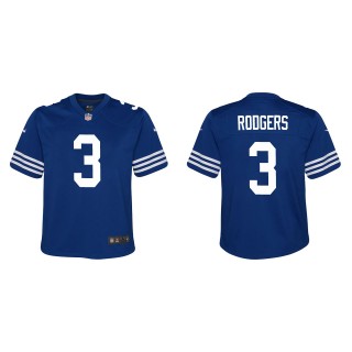 Youth Amari Rodgers Colts Royal Alternate Game Jersey