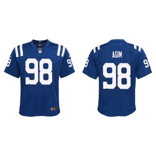 Youth McTelvin Agim Colts Royal Game Jersey