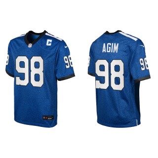 Youth McTelvin Agim Colts Royal Indiana Nights Game Jersey
