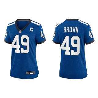 Women Pharaoh Brown Colts Royal Indiana Nights Game Jersey