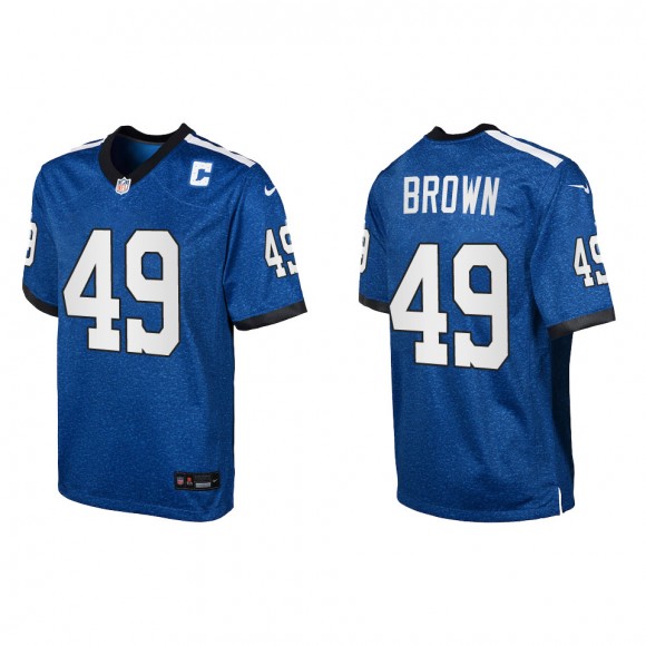 Youth Pharaoh Brown Colts Royal Indiana Nights Game Jersey