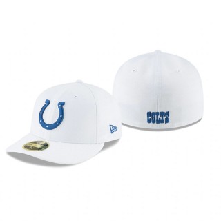 Indianapolis Colts White Omaha Low Profile 59FIFTY Hat