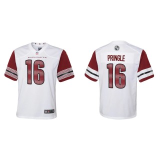 Youth Byron Pringle Commanders White Game Jersey