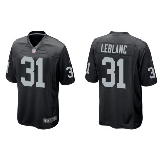 Men's Las Vegas Raiders Cre'Von LeBlanc Black Game Jersey