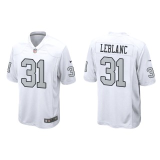 Men's Las Vegas Raiders Cre'Von LeBlanc White Alternate Game Jersey
