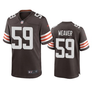 Cleveland Browns Curtis Weaver Brown Game Jersey