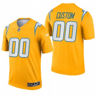 Los Angeles Chargers #00 Custom Gold 2021 Inverted Legend Jersey