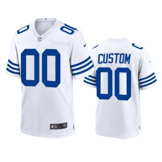 Indianapolis Colts Custom 2021 White Throwback Game Jersey