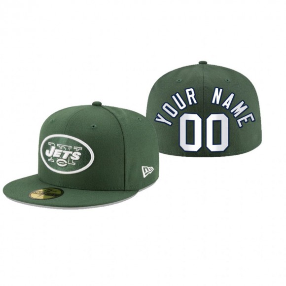 New York Jets Custom Green Omaha 59FIFTY Fitted Hat
