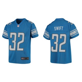 D'Andre Swift Youth Detroit Lions Blue Game Jersey