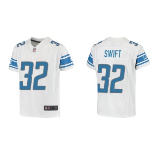 D'Andre Swift Youth Detroit Lions White Game Jersey