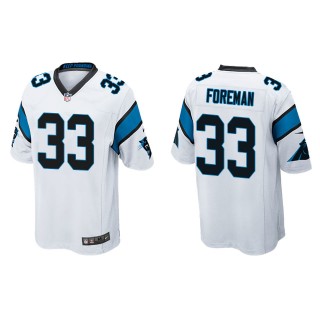 Men's Carolina Panthers D'Onta Foreman White Game Jersey