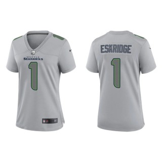 D'Wayne Eskridge Women's Seattle Seahawks Gray Atmosphere Fashion Game Jersey