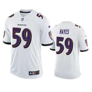 Daelin Hayes Baltimore Ravens White Vapor Limited Jersey
