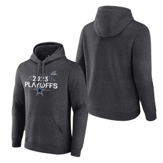 Dallas Cowboys Heather Charcoal 2023 NFL Playoffs Fleece Pullover Hoodie