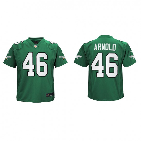 Dan Arnold Youth Eagles Kelly Green Alternate Game Jersey