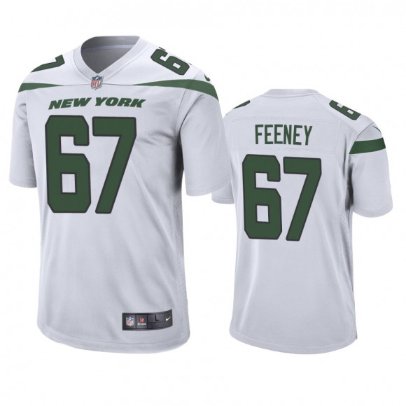 New York Jets Dan Feeney White Game Jersey