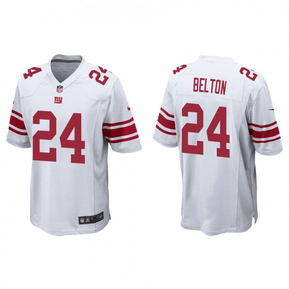 Men's New York Giants Dane Belton White Game Jersey