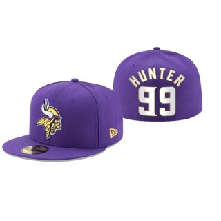 Minnesota Vikings Danielle Hunter Purple Omaha 59FIFTY Fitted Hat