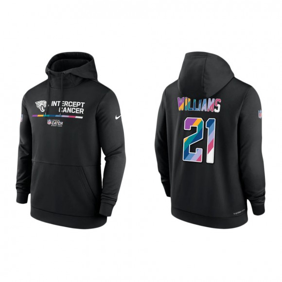 Darious Williams Jacksonville Jaguars Black 2022 NFL Crucial Catch Therma Performance Pullover Hoodie